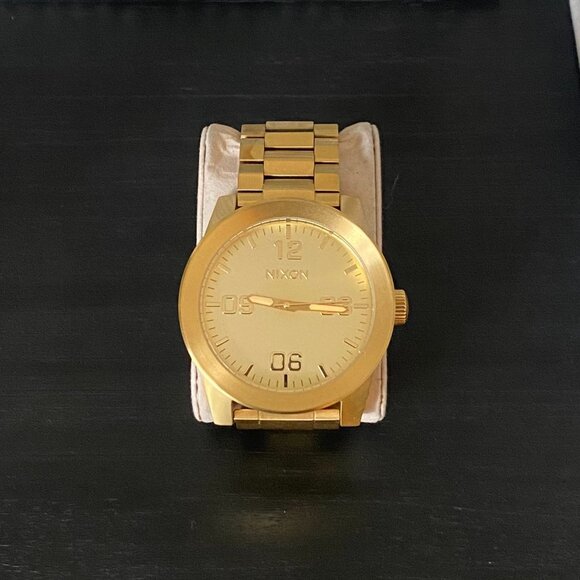 Nixon Men's Corporal Stainless Steel All Gold Watch - Picture 1 of 7